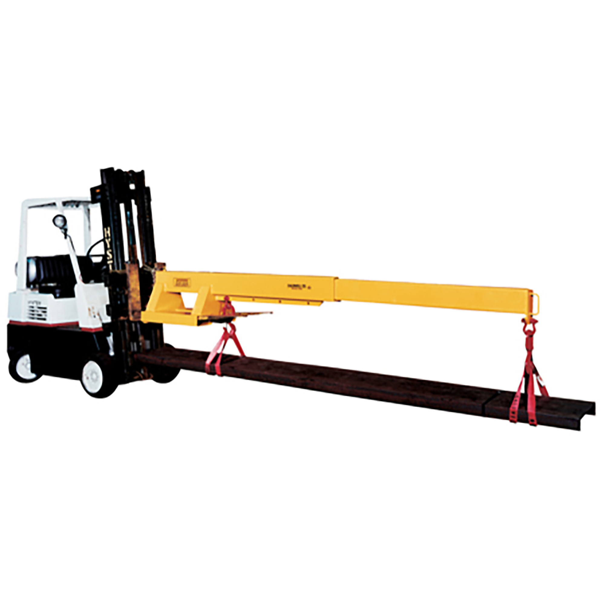 Caldwell, Telescopic Fork Lift Boom with Swivel Hooks, Capacity 8000 lb, Extended Length 144 in, Extended Retracted 84 in, Model# FB-80